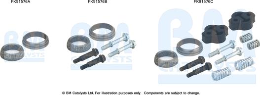 BM Catalysts FK91576 - Asennussarja, katalysaattori inparts.fi