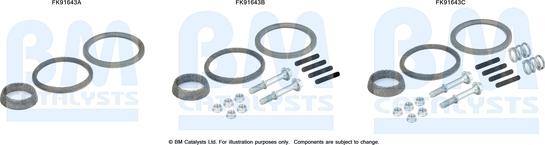 BM Catalysts FK91643 - Asennussarja, katalysaattori inparts.fi