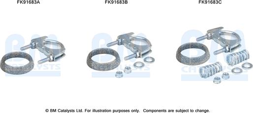 BM Catalysts FK91683 - Asennussarja, katalysaattori inparts.fi