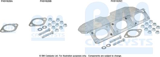 BM Catalysts FK91626 - Asennussarja, katalysaattori inparts.fi