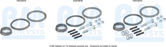 BM Catalysts FK91067 - Asennussarja, katalysaattori inparts.fi