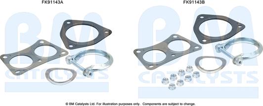 BM Catalysts FK91143 - Asennussarja, katalysaattori inparts.fi