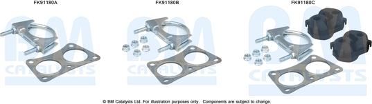 BM Catalysts FK91180 - Asennussarja, katalysaattori inparts.fi