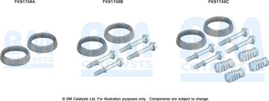 BM Catalysts FK91749 - Asennussarja, katalysaattori inparts.fi