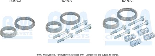 BM Catalysts FK91757 - Asennussarja, katalysaattori inparts.fi