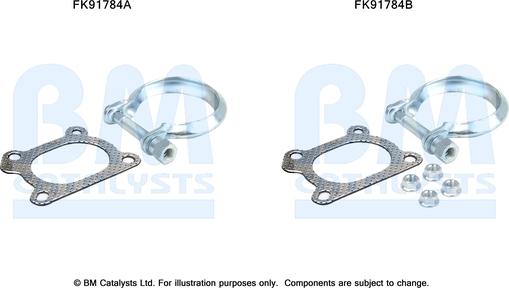 BM Catalysts FK91784 - Asennussarja, katalysaattori inparts.fi