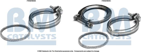 BM Catalysts FK92464 - Asennussarja, katalysaattori inparts.fi