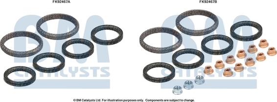 BM Catalysts FK92467 - Asennussarja, katalysaattori inparts.fi