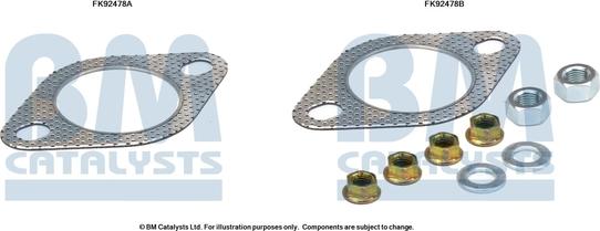 BM Catalysts FK92478 - Asennussarja, katalysaattori inparts.fi