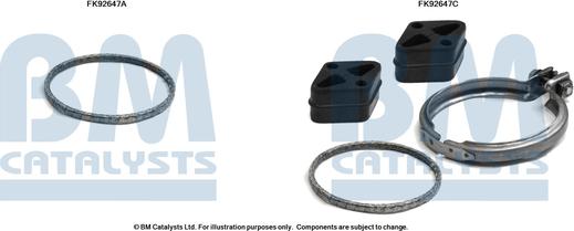 BM Catalysts FK92647 - Asennussarja, katalysaattori inparts.fi