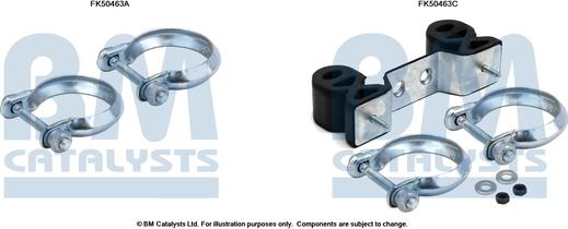 BM Catalysts FK50463 - Korjaussarja, pakoputki inparts.fi