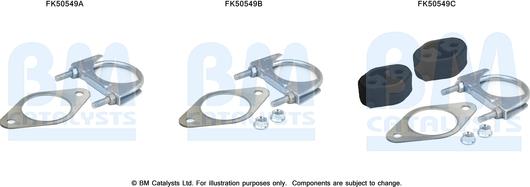 BM Catalysts FK50549 - Korjaussarja, pakoputki inparts.fi