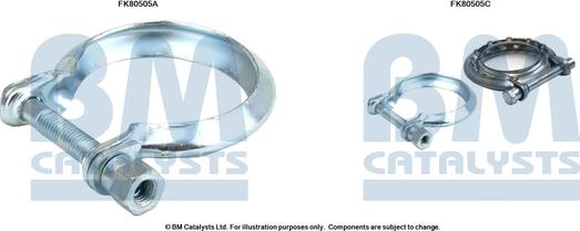 BM Catalysts FK80505 - Asennussarja, katalysaattori inparts.fi