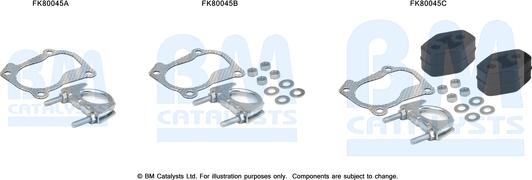 BM Catalysts FK80045 - Asennussarja, katalysaattori inparts.fi