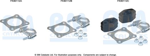 BM Catalysts FK80112 - Asennussarja, katalysaattori inparts.fi