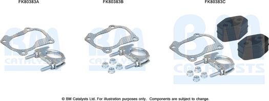 BM Catalysts FK80383 - Asennussarja, katalysaattori inparts.fi