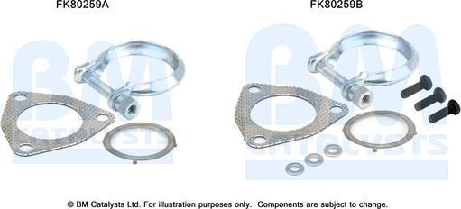 BM Catalysts FK80259 - Asennussarja, katalysaattori inparts.fi