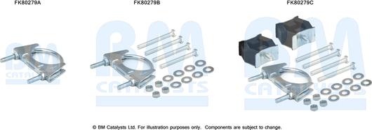 BM Catalysts FK80279 - Asennussarja, katalysaattori inparts.fi