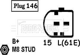 Borg & Beck BBA2592 - Laturi inparts.fi