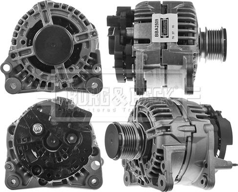 Borg & Beck BBA2509 - Laturi inparts.fi