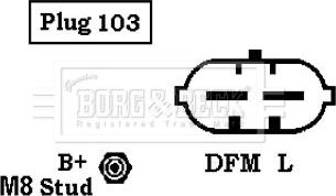 Borg & Beck BBA2556 - Laturi inparts.fi