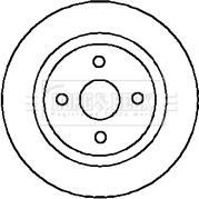 Borg & Beck BBD4955 - Jarrulevy inparts.fi