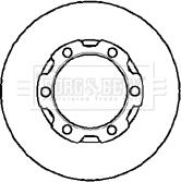 Borg & Beck BBD4905 - Jarrulevy inparts.fi