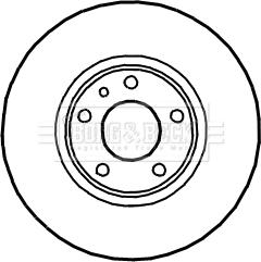 Borg & Beck BBD4907 - Jarrulevy inparts.fi