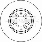 Borg & Beck BBD4443 - Jarrulevy inparts.fi