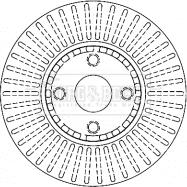 Borg & Beck BBD4457 - Jarrulevy inparts.fi