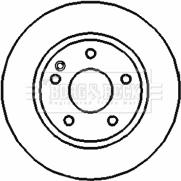 Borg & Beck BBD4411 - Jarrulevy inparts.fi