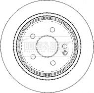 Borg & Beck BBD4489 - Jarrulevy inparts.fi