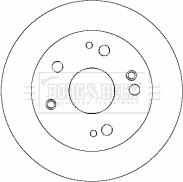 Borg & Beck BBD4424 - Jarrulevy inparts.fi