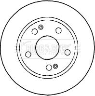 Borg & Beck BBD4591 - Jarrulevy inparts.fi