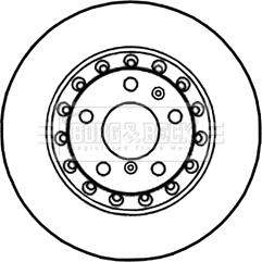 Borg & Beck BBD4547 - Jarrulevy inparts.fi