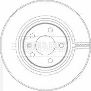 Borg & Beck BBD4509 - Jarrulevy inparts.fi