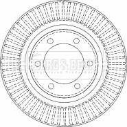 Borg & Beck BBD4502 - Jarrulevy inparts.fi