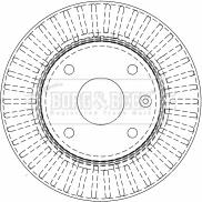 Borg & Beck BBD4511 - Jarrulevy inparts.fi