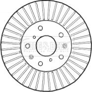 Borg & Beck BBD4586 - Jarrulevy inparts.fi