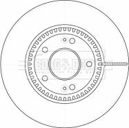 Borg & Beck BBD4523 - Jarrulevy inparts.fi