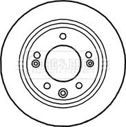 Borg & Beck BBD4699 - Jarrulevy inparts.fi