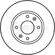 Borg & Beck BBD4654 - Jarrulevy inparts.fi