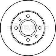 Borg & Beck BBD4653 - Jarrulevy inparts.fi