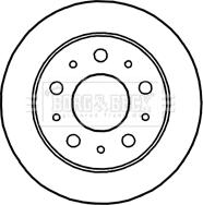 Borg & Beck BBD4668 - Jarrulevy inparts.fi