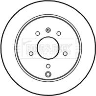 Borg & Beck BBD4611 - Jarrulevy inparts.fi