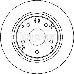 Borg & Beck BBD4612 - Jarrulevy inparts.fi