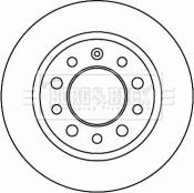 Borg & Beck BBD4625 - Jarrulevy inparts.fi