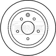 Borg & Beck BBD4670 - Jarrulevy inparts.fi