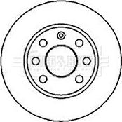 Borg & Beck BBD4858 - Jarrulevy inparts.fi