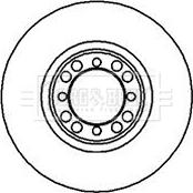 Borg & Beck BBD4863 - Jarrulevy inparts.fi